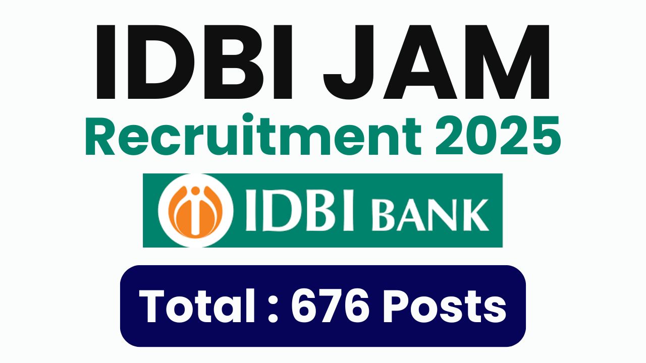 IDBI JAM Recruitment 2025